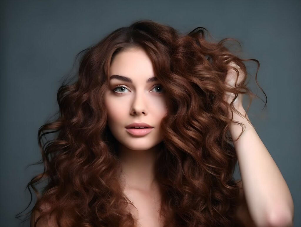 hair model, hair style, hair texture